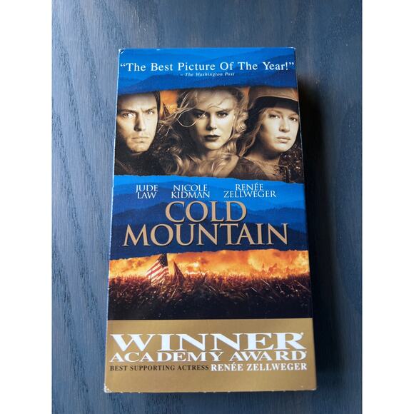 Cold Mountain Nicole Kidman War Movie Vintage 2004 VHS Tape Pre-Loved - Picture 1 of 4